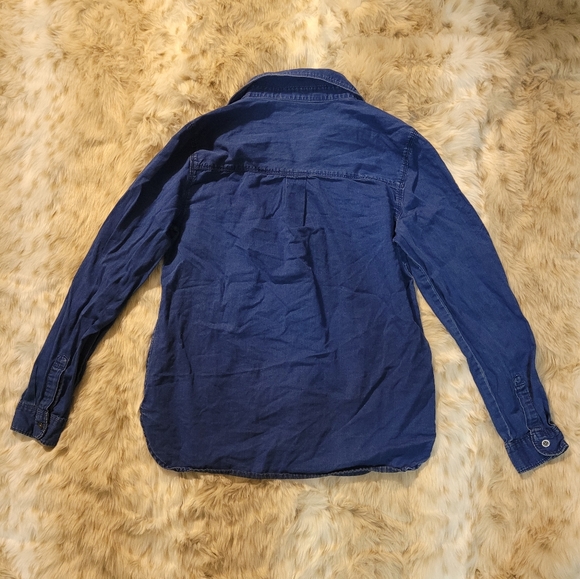 'Old Navy The Classic Shirt' Denim Button Down Shirt Size M - Picture 2 of 5